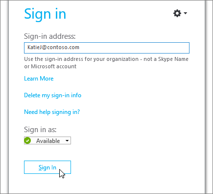 login into skyp for business mac online